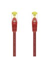 AISENS Cable De Red Latiguillo RJ45 LSZH Cat.7 600 MHz S/FTP PIMF AWG26, Rojo, 1.0 m
