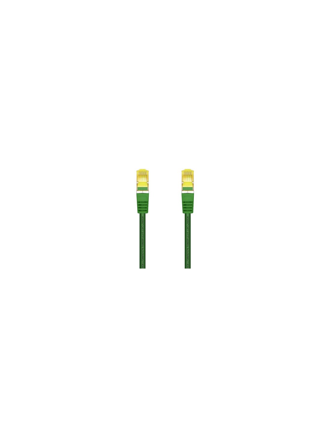 AISENS Cable De Red Latiguillo RJ45 LSZH Cat.7 600 MHz S/FTP PIMF AWG26, Verde, 2.0 m