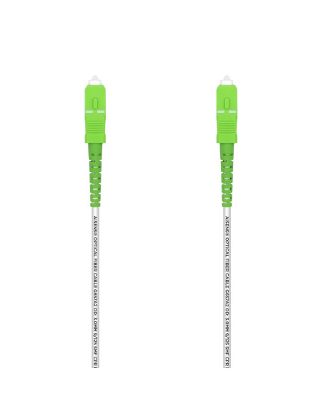AISENS Cable Fibra Óptica Latiguillo G657A2 3.0 9/125 SMF Simplex CPR
