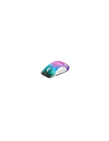 Mars Gaming MMGLOWW, Ratón Gaming RGB Chroma-Glow, Acabado Espejo,