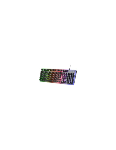 Mars Gaming MK220FR, Teclado Gaming H-Mech, FRGB Rainbow y Halo,