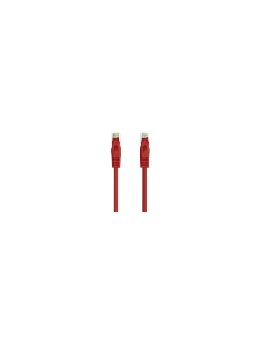 Nanocable Cable Red Latiguillo RJ45 LSZH CAT.6A UTP AWG24, Rojo, 25 cm
