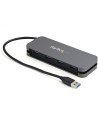 StarTech.com HB30AM4AB hub de interfaz USB 3.2 Gen 1 (3.1 Gen 1) Type-A 5000 Mbit/s Negro, Gris