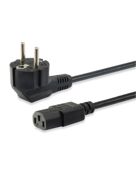Equip 112121 Negro 3 m Enchufe tipo F C13 acoplador