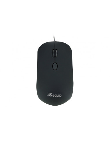 Equip 245114 ratón Oficina Ambidextro USB tipo A Óptico 1600 DPI