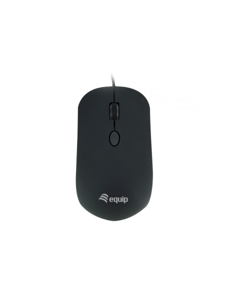 Equip 245114 ratón Oficina Ambidextro USB tipo A Óptico 1600 DPI