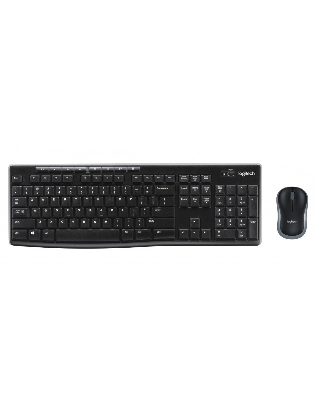 Logitech Wireless Combo MK270 teclado USB AZERTY Francés Negro