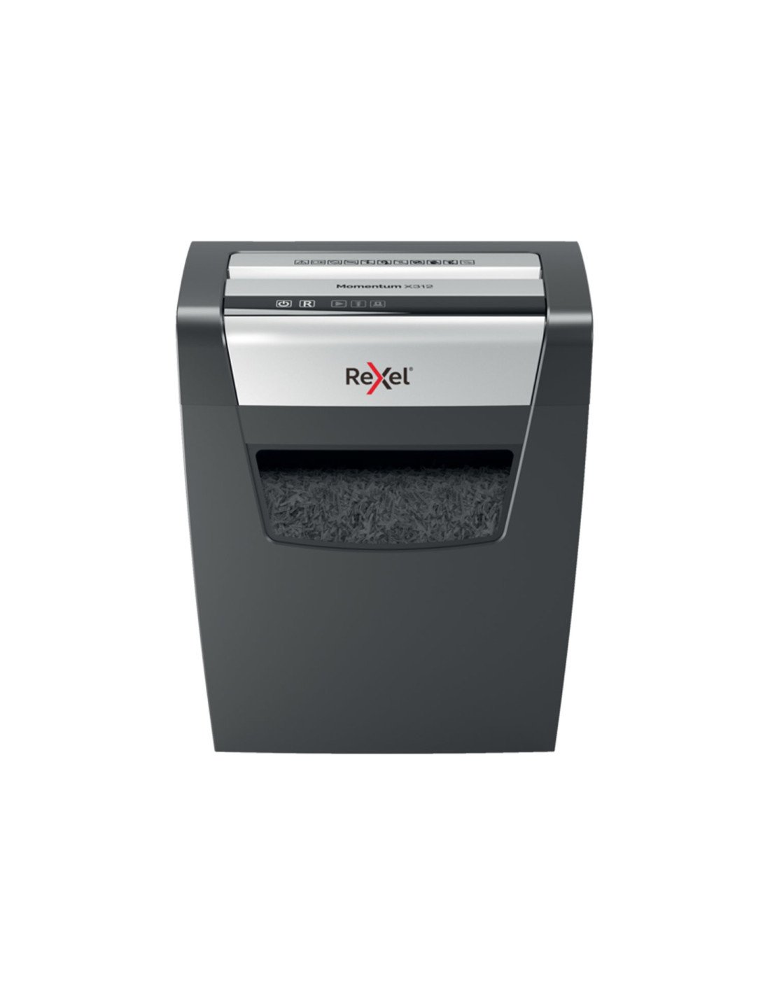 Rexel Momentum X410 triturador de papel Corte en partÍculas Negro, Gris