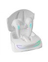 Mars Gaming MHI-ULTRA Blanco Auriculares Inalámbricos TWS RGB Flow Bluetooth 5.3 Triple Cancelación Ruido 24H BaterÍ­a
