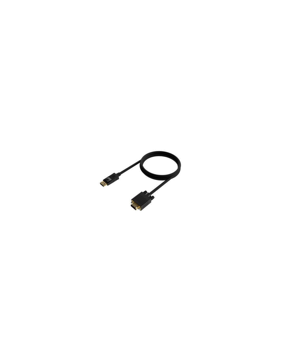 AISENS Cable Conversor DISPLAYPORT a VGA, DP/M-VGA/M, Negro, 1.0M