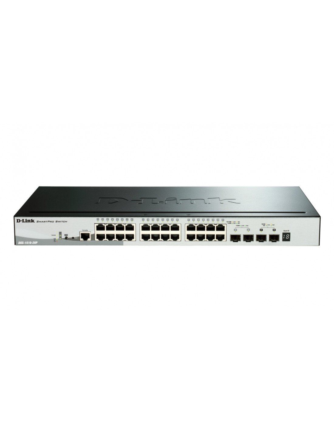 D-Link DGS-1510-28P switch Gestionado L3 Gigabit Ethernet (10/100/1000) EnergÍ­a sobre Ethernet (PoE) Negro