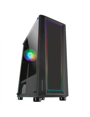 Mars Gaming MC-ART Negro, Caja PC Gaming ATX, Doble Cristal Templado