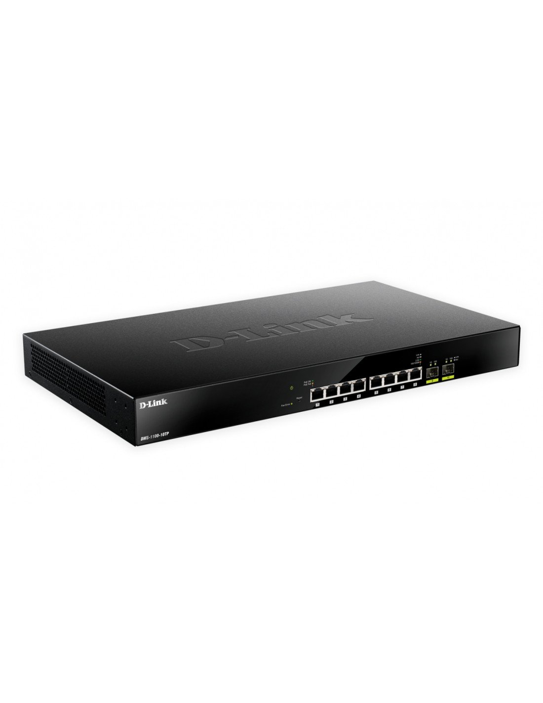 D-Link DMS-1100-10TP switch Gestionado L2 2.5G Ethernet (100/1000/2500) EnergÍ­a sobre Ethernet (PoE) 1U Negro