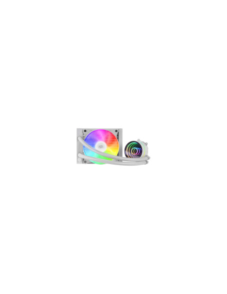 Mars Gaming ML-ONE120 Blanco Refrigeración LÍ­quida CPU TDP 200W Espejo Infinito Ventilador FRGB Silencioso Multisocket Universa