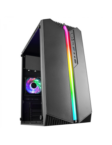 Mars Gaming MC-S1 Negro, Caja PC Compacta Gaming Micro-ATX,