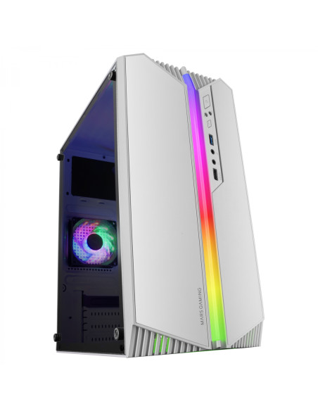 Mars Gaming MC-S1, Caja PC Compacta Gaming Micro-ATX, Iluminación
