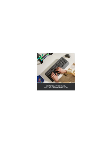 Logitech 920-010917 teclado Oficina Bluetooth QWERTY Español Grafito