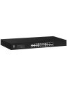 LevelOne Switch 24x GE GEU-2431 19\" Rack Mount Kit No administrado Gigabit Ethernet (10/100/1000) 1U Negro