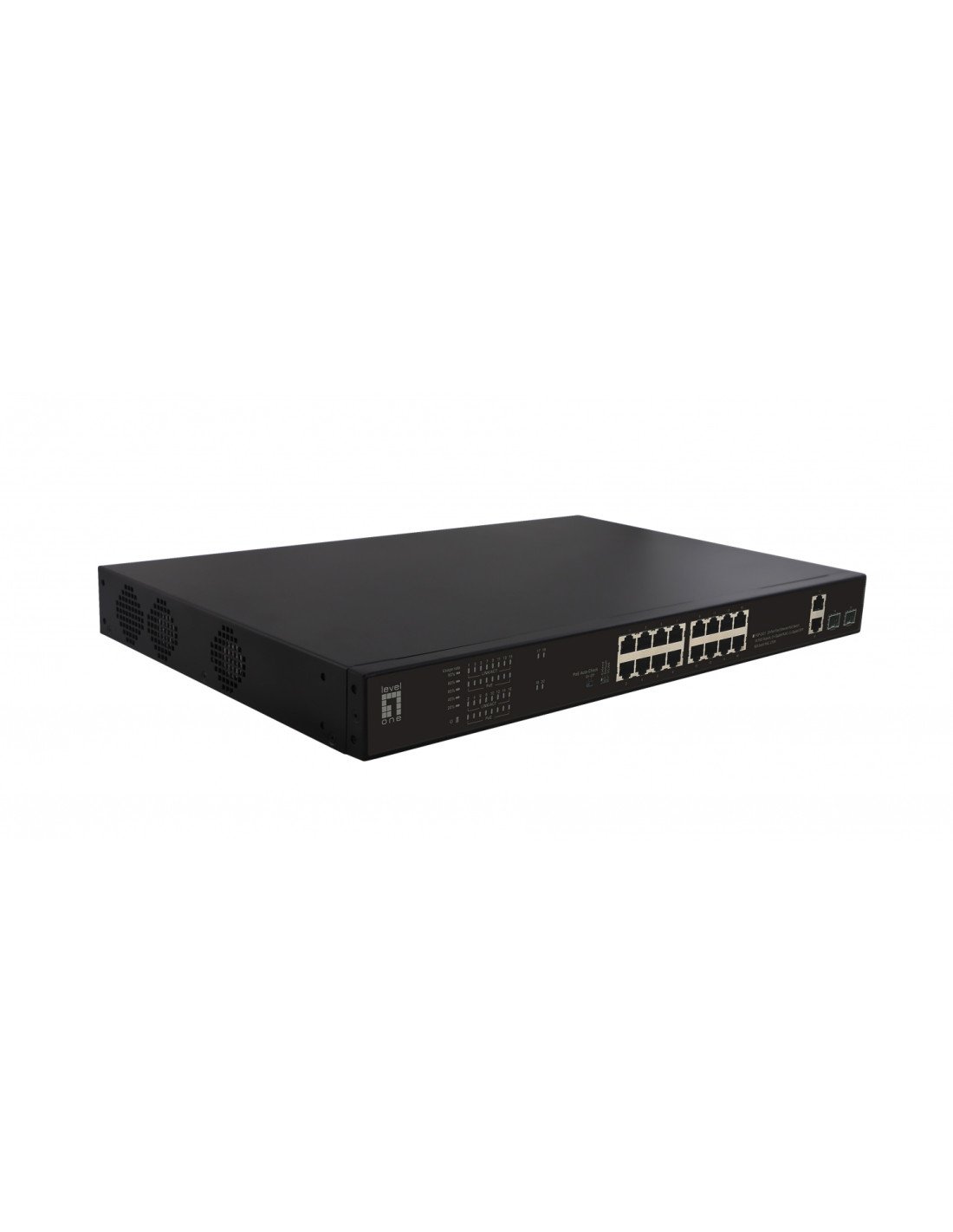 LevelOne FGP-2031 switch No administrado Fast Ethernet (10/100) EnergÍ­a sobre Ethernet (PoE) 1U Negro