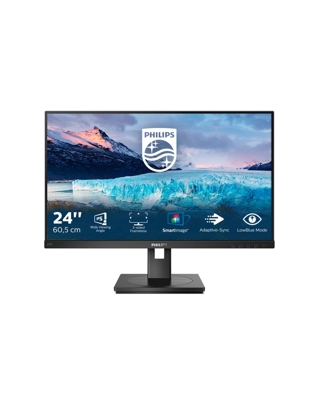 Philips S Line 242S1AE/00 LED display 60,5 cm (23.8") 1920 x 1080 Pixeles Full HD Negro