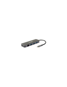 D-Link DUB-2334 base para portátil y replicador de puertos Alámbrico