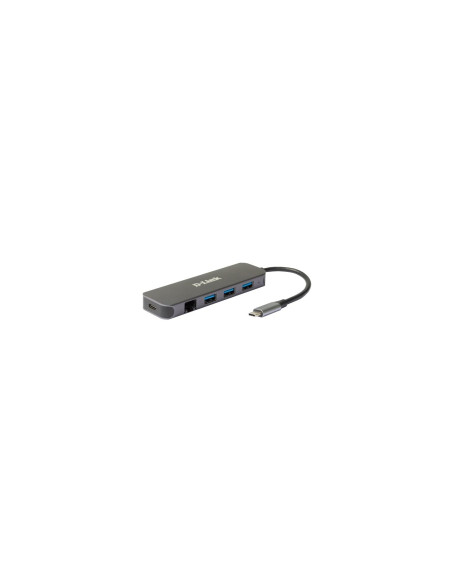 D-Link DUB-2334 base para portátil y replicador de puertos Alámbrico
