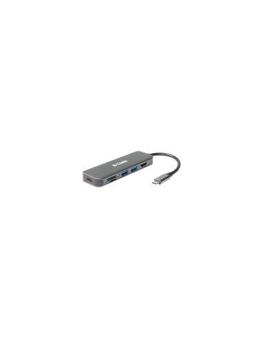 D-Link DUB-2327 base para portátil y replicador de puertos Alámbrico