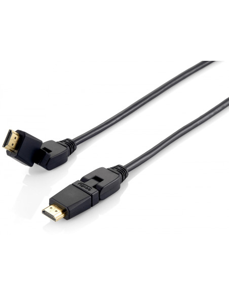 Equip 119362 Cable HDMI 2.0 giratorio, 2,0 m, conector giratorio,