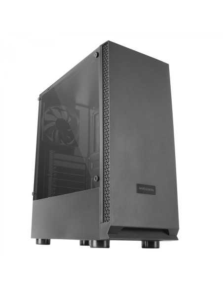 Mars Gaming MCN2, Caja PC Gaming ATX, Ventana Lateral Completa,