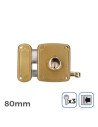 CERRADURA A IZQUIERDA 80MM 3 LLAVES
