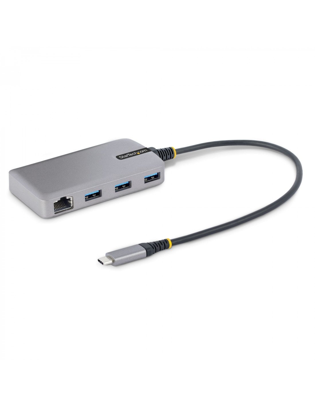 StarTech.com Hub USB-C de 3 Puertos USBA - USB 3.0 de 5Gbps - Alimentado por el Bus - Concentrador USB-C de 3 Puertos USB-A - La