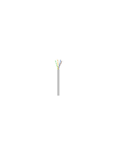 AISENS Cable de Red RJ45 Cat.6 UTP Rigido AWG23 CCA (aleacion), Gris,