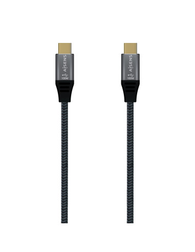 AISENS – USB 3.2 Gen2x2 Aluminum Cable 20Gbps 8K@30Hz 5A 100W E-Mark,