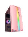 Mars Gaming MC-S1 Rosa Caja PC Compacta Gaming Micro-ATX Iluminación ARGB 12 Modos Ventilador FRGB Ventana Lateral Completa