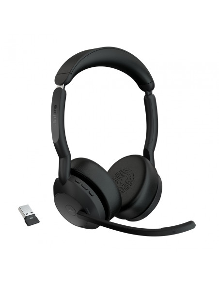 Jabra Evolve2 55 Auriculares Inalámbrico Diadema Oficina/Centro de llamadas Bluetooth Base de carga Negro