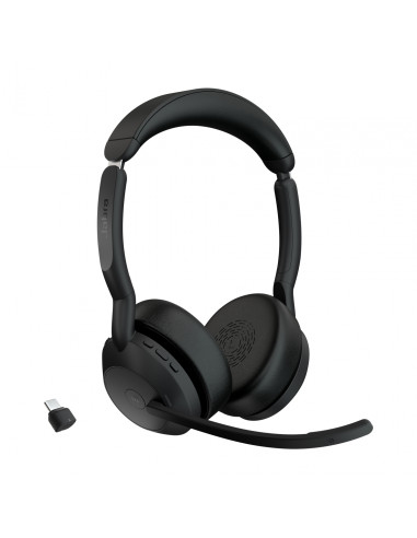 Jabra Evolve2 55 Auriculares Inalámbrico Diadema Oficina/Centro de llamadas Bluetooth Base de carga Negro