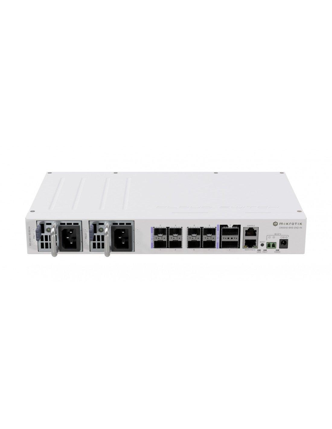 Mikrotik CRS510-8XS-2XQ-IN switch L3 Fast Ethernet (10/100) EnergÍ­a sobre Ethernet (PoE) Blanco