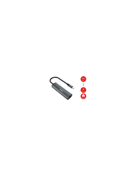 Equip Adaptador USB-C a red Gigabit RJ45 + 100W USB PD