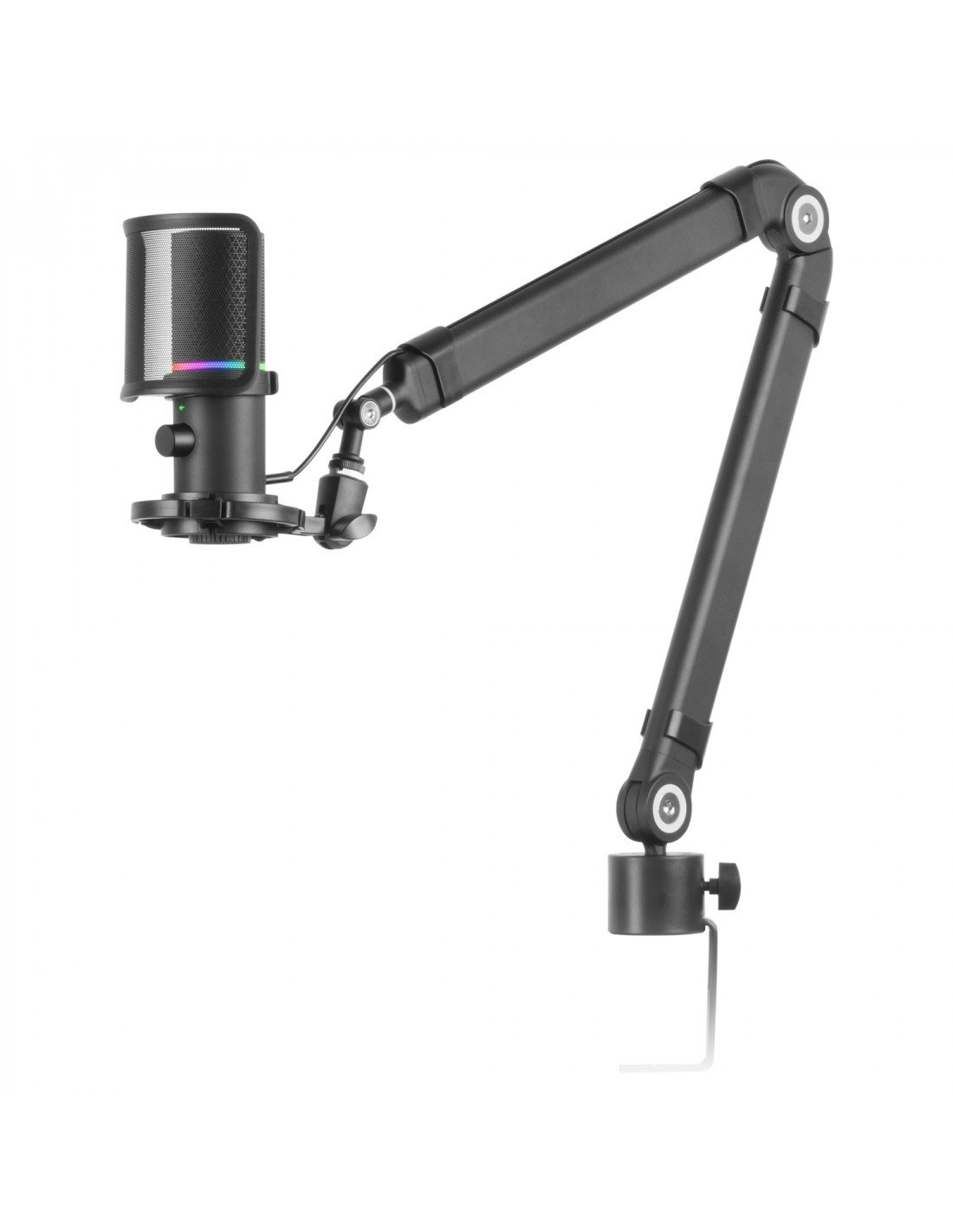 Mars Gaming MMIC-XT, Micrófono de Estudio Profesional Alta Definición 192Khz 24-bit, Brazo Omnidireccional, Soporte Antivibració