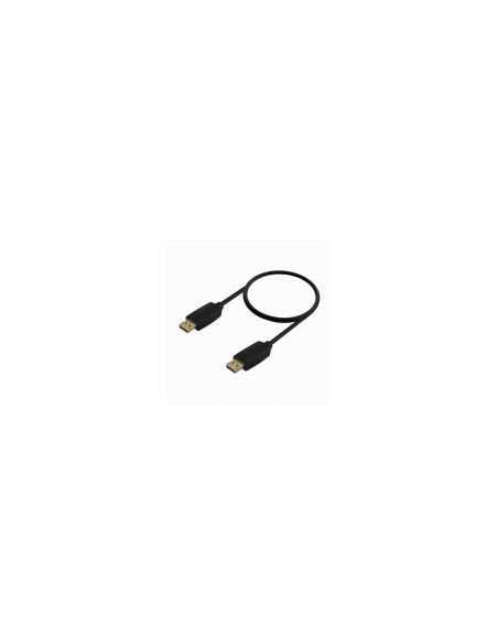 AISENS Cable DISPLAYPORT V1.2 CCS 4K@60Hz, DP/M-DP/M, Negro, 0.5m