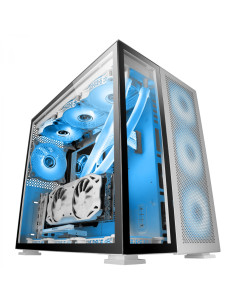 Mars Gaming MC-Nova, Torre Gaming Custom XXL E-ATX Aluminio, Doble