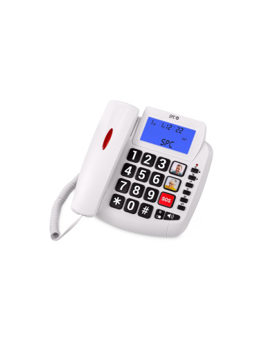 SPC Comfort Volume 2 Teléfono analógico Identificador de llamadas Blanco