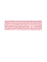 Rapoo E9800M teclado Bluetooth QWERTY Rosa