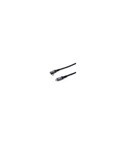 Equip Cable USB 2.0 C a C en ángulo de 90°, M/M, 3,0 m, PD 100 W,