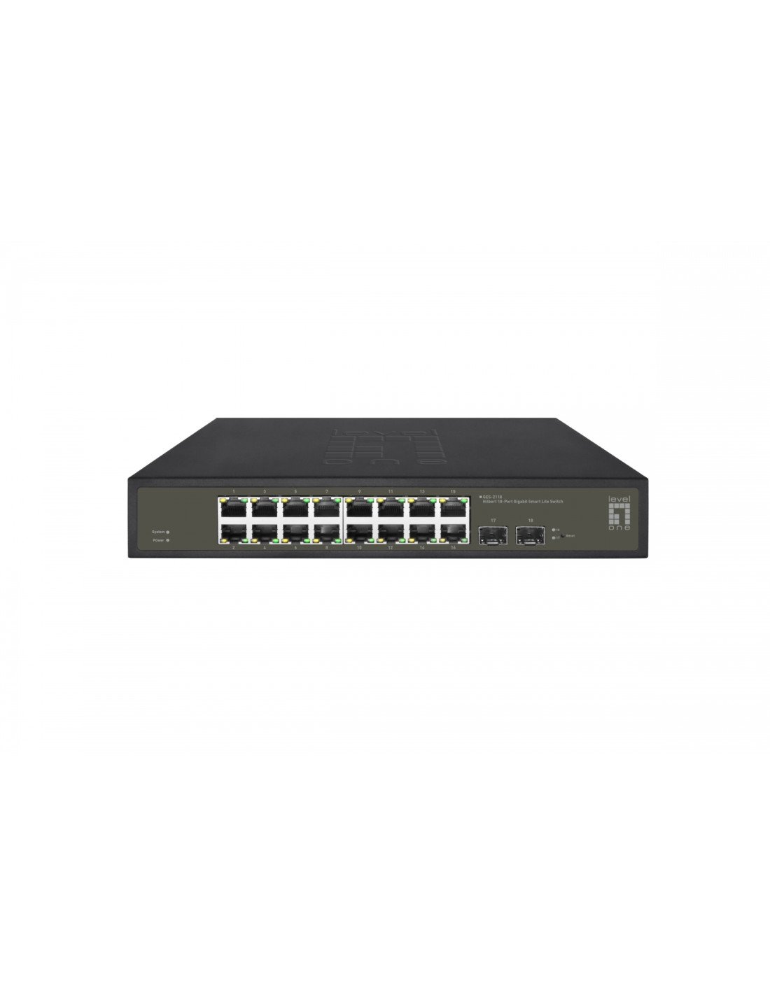 LevelOne GES-2118 switch Gestionado L2 Gigabit Ethernet (10/100/1000) Negro