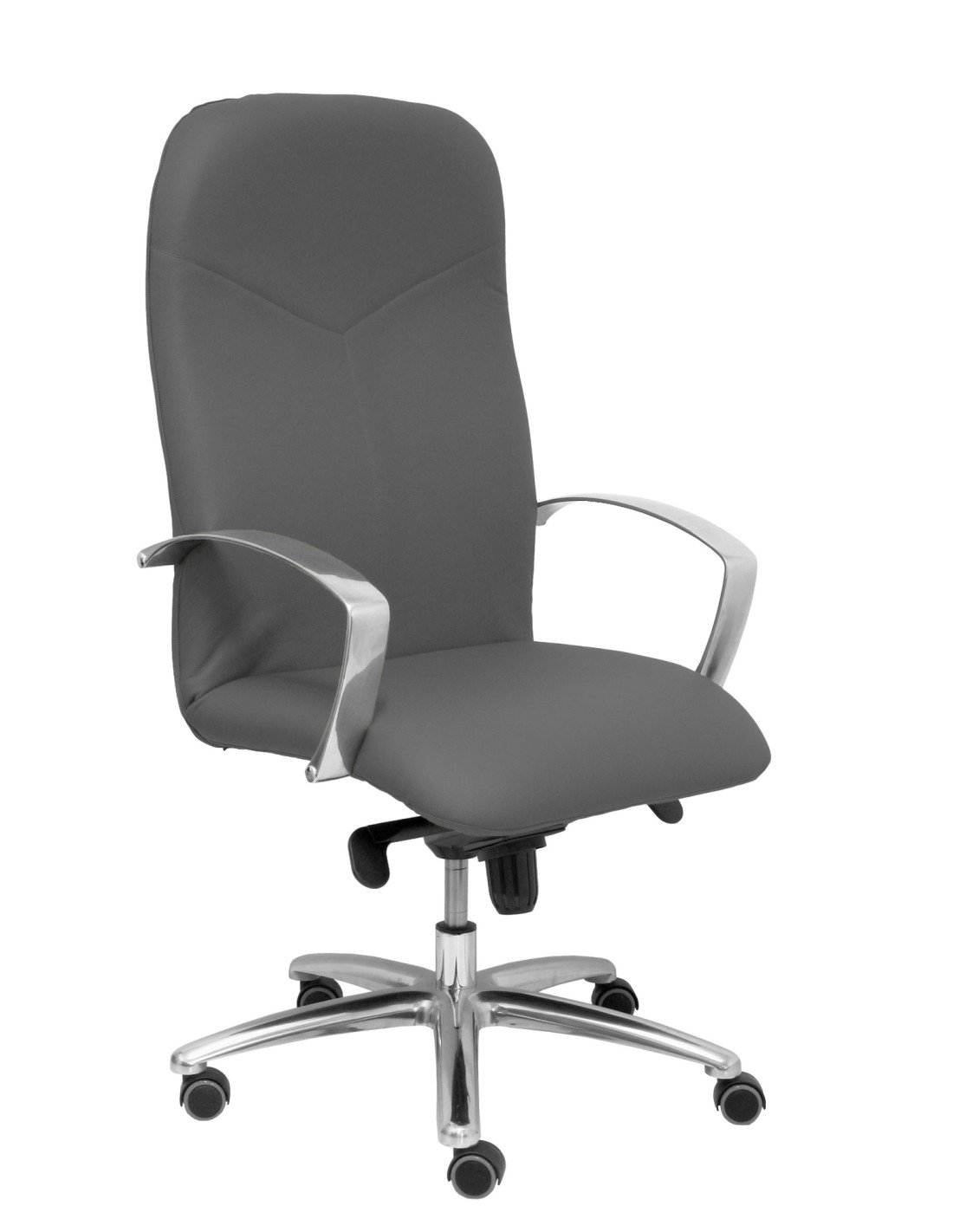 Piqueras y Crespo Sillon Caudete similpiel gris oscuro