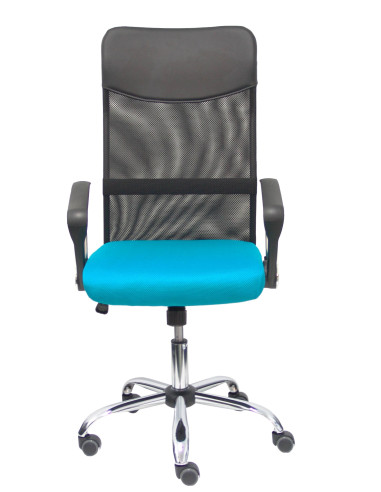 Piqueras y Crespo Silla Gontar respaldo malla negro asiento turquesa
