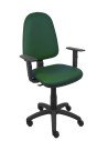 Piqueras y Crespo Silla Ayna similpiel verde botella brazos regulables