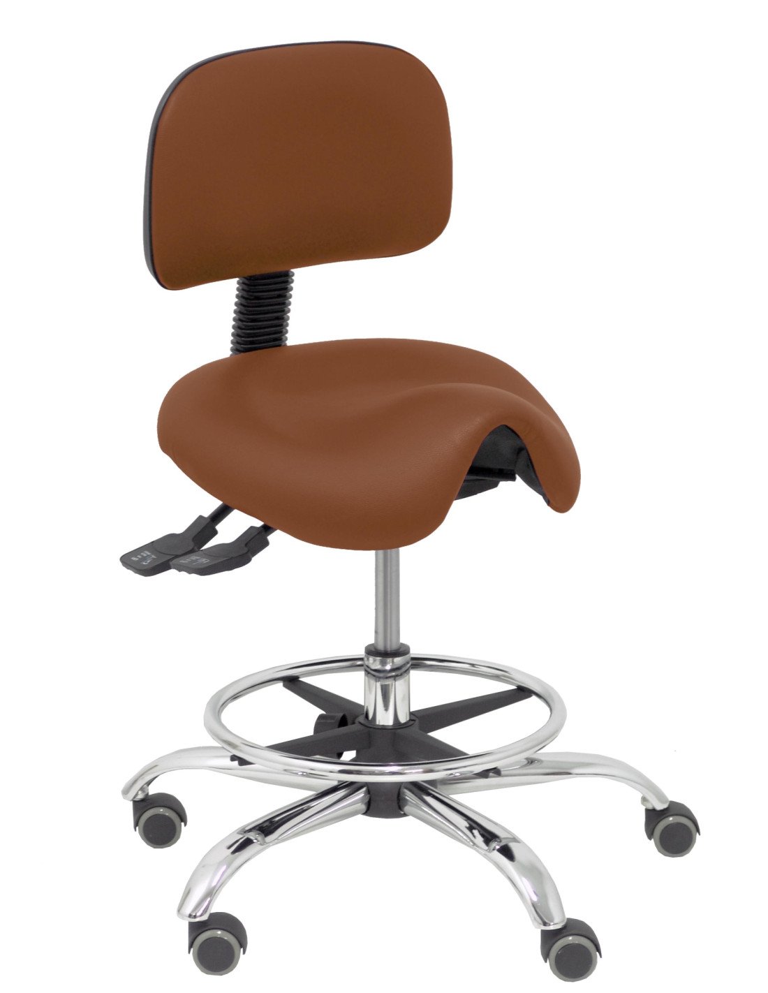 Piqueras y Crespo Taburete Zarza similpiel marron