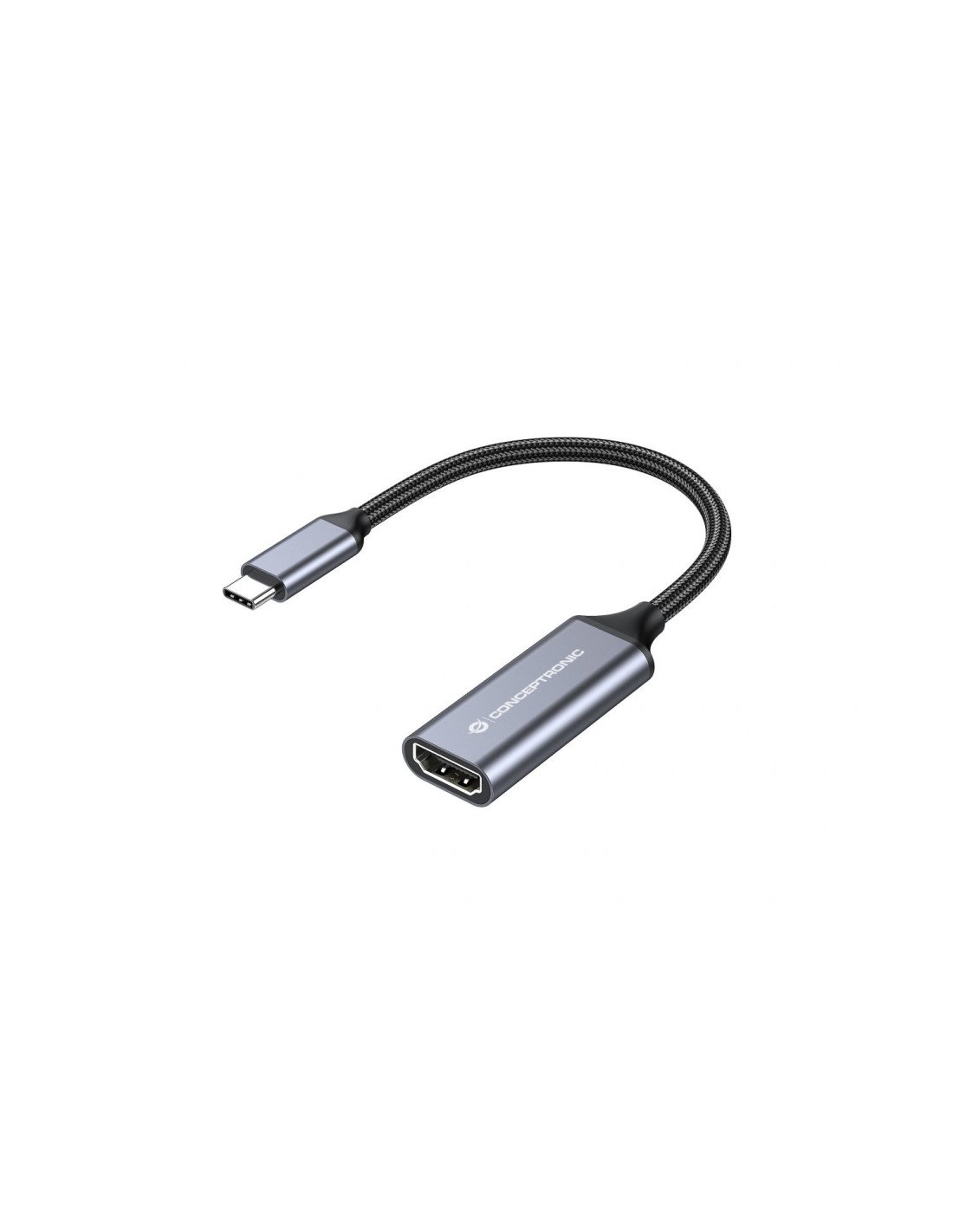 Conceptronic ABBY09G Adaptador gráfico USB 4096 x 2160 Pixeles Gris